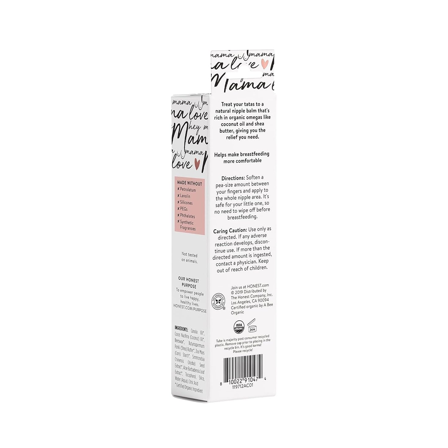 The Honest Company Mama Calm Your Nip Balm, Nourishing Soothing Nipple Cream for Nursing, Naturally Derived and Safe Sensitive Baby Skin, 1.75 Fl Oz