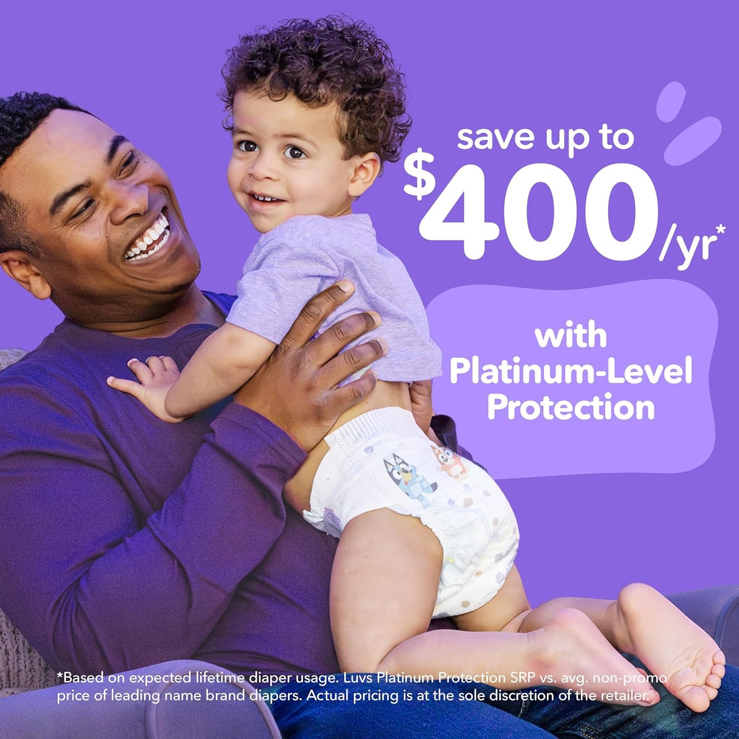 Luvs Diapers - Size 1, 116 Count, Bluey Platinum Protection Baby Diaper