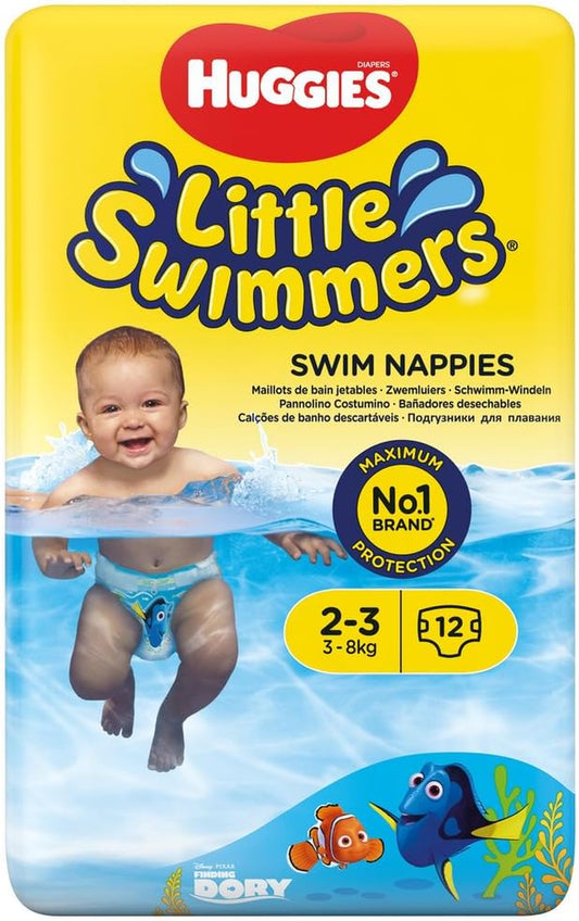 Huggies Little Swimmers Disposable Swim Diapers, X-Small (7Lb-18Lb.), 12-Count