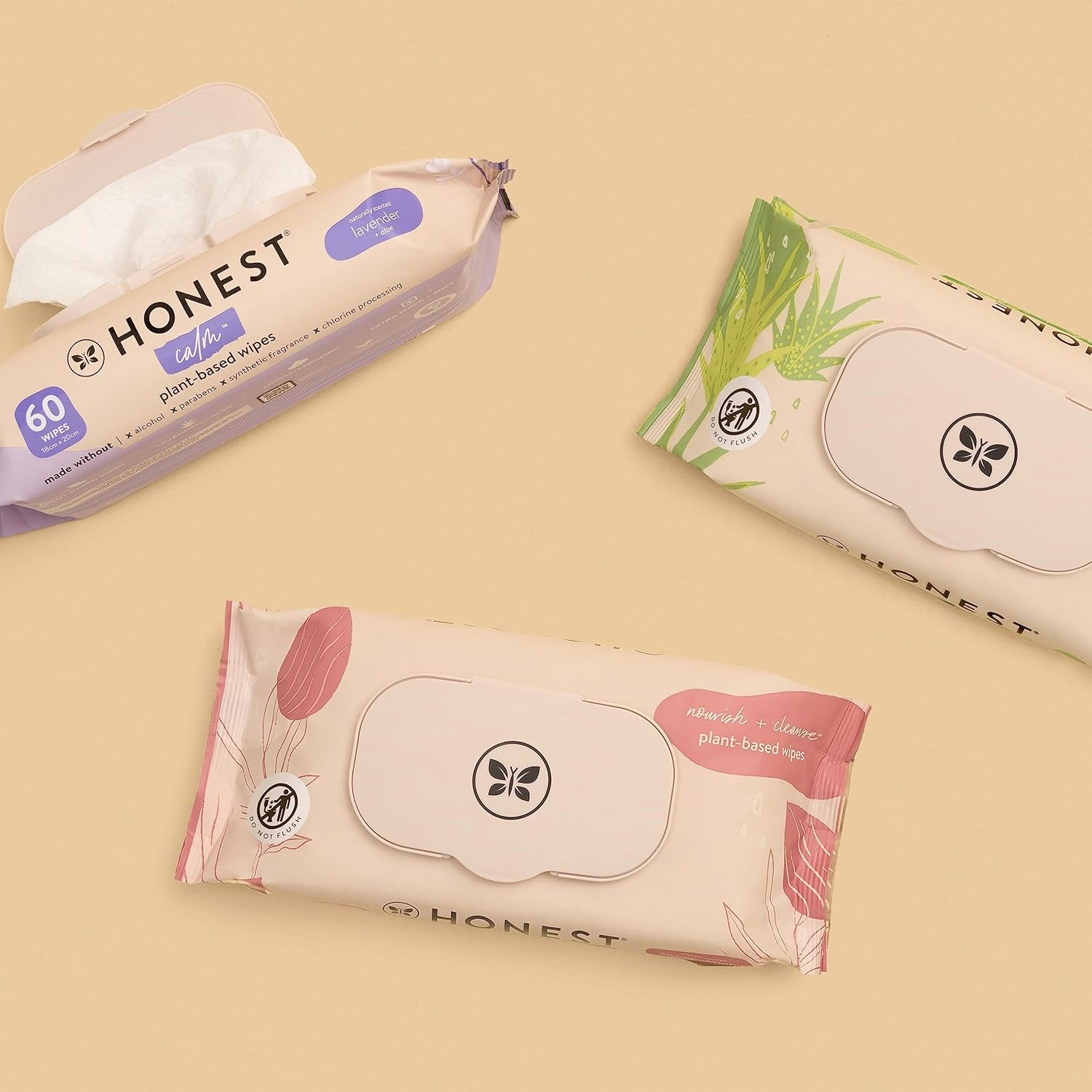 The Honest Company Hydrate and Cleanse Naturally Scented Wipes, Cleansing Multi-Tasking, 99% Water, Plant Based, Hypoallergenic, Aloe Cucumber, 60 Count