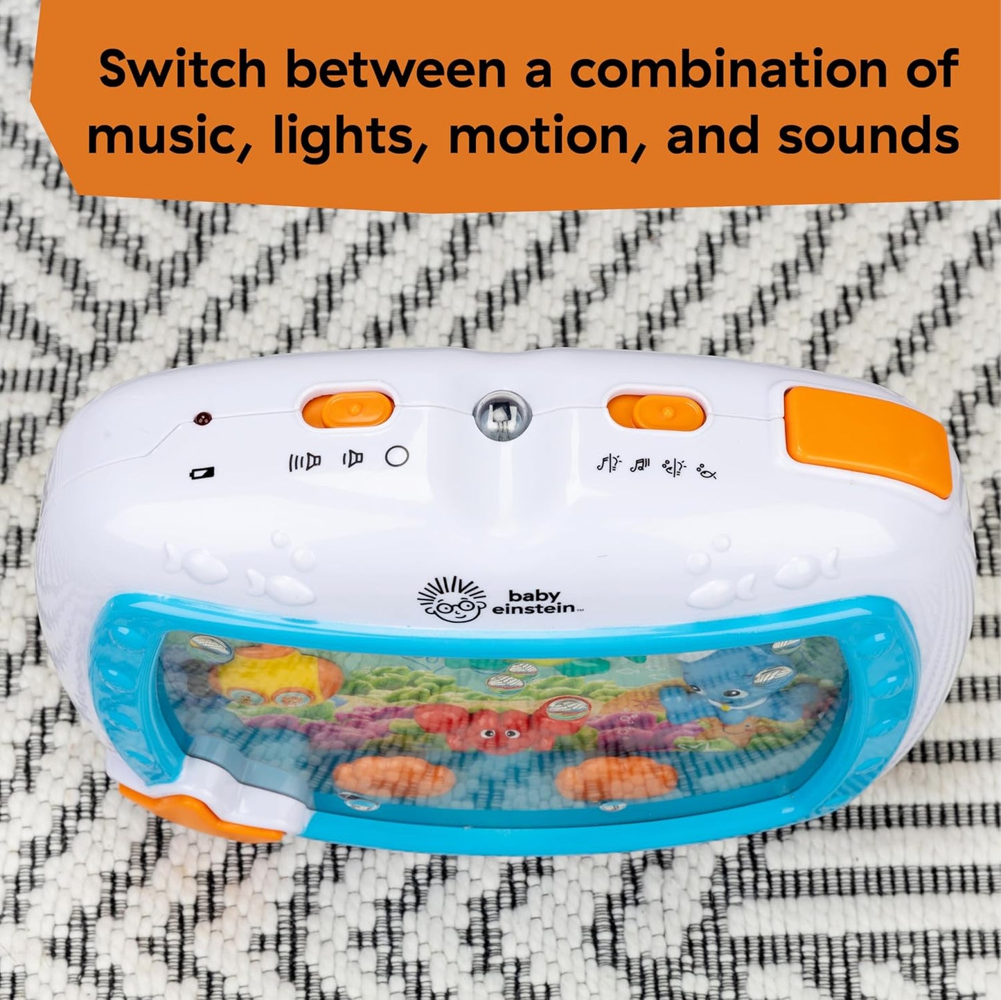 Baby Einstein Sea Dreams Soother Musical Crib Toy and Sound Machine, Pink, Newborn and Up