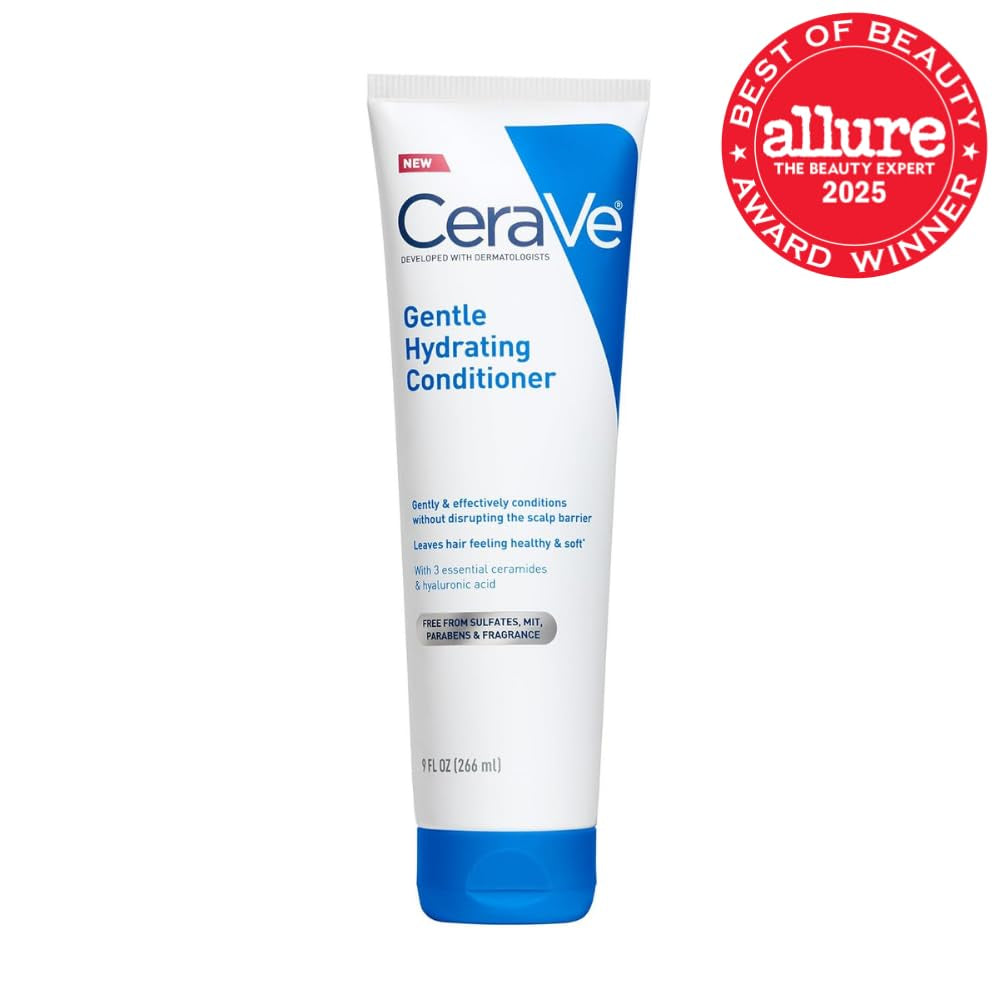 CeraVe Gentle Hydrating Conditioner Hair Moisturizer with ceramides 12 fl oz for gentle hydrating hair conditioner.