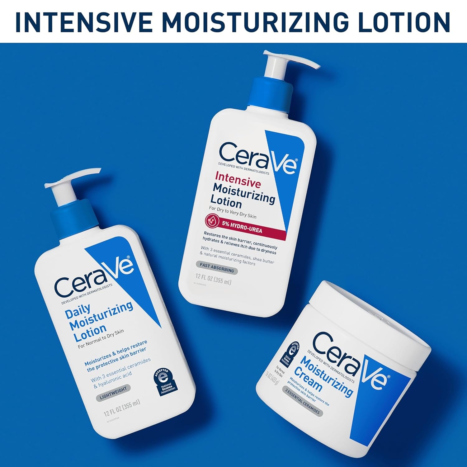 CeraVe Intensive Moisturizing Lotion Hydro-Urea Shea Butter Dry Skin 16oz