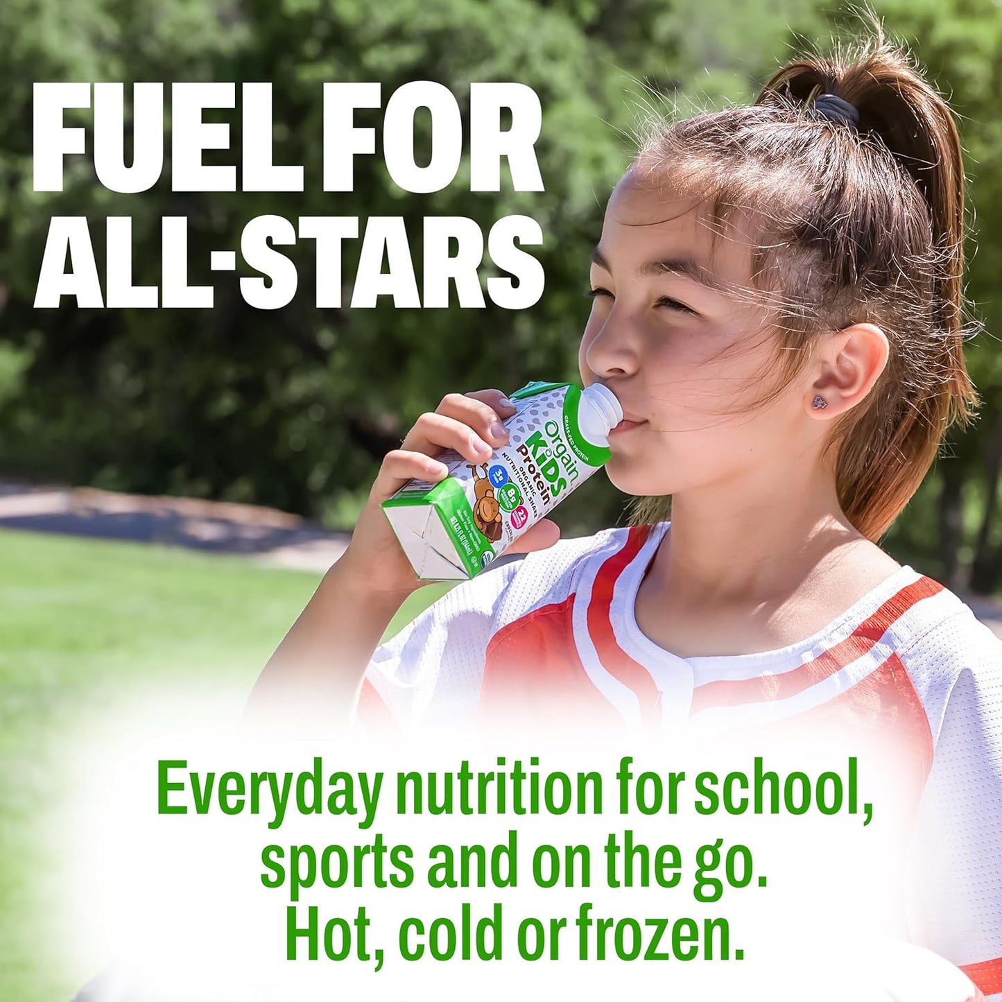 Orgain Organic Kids Nutritional Protein Shake, Chocolate, Healthy Kids Snacks, 8G Dairy Protein, 3G Fiber, 22 Vitamins & Minerals, No Soy Ingredients, Gluten Free, Non-Gmo, 8.25 Fl Oz (Pack of 12)