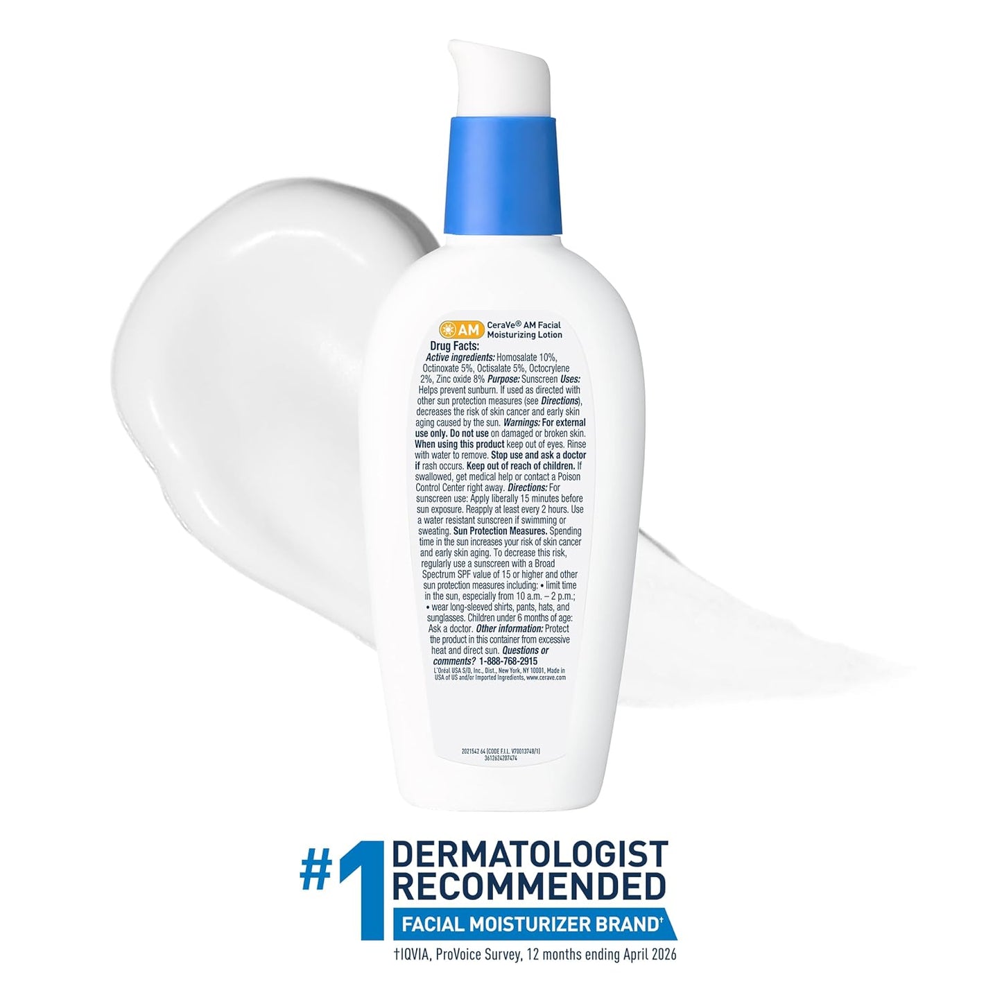 CeraVe AM Facial Moisturizing Lotion SPF 30 Daily Face Sunscreen 3 oz New