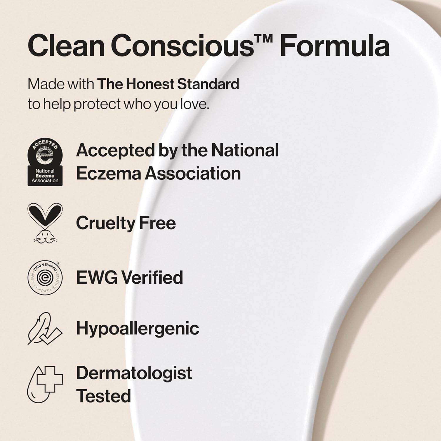 The Honest Company Sensitive Skin Rich Cream, Shea Butter, Blend of Bisabolol + Ginger Root Extract, Safe for Baby'S Sensitive Skin, Dermatologist Tested, Hypoallergenic, Fragrance Free, EWG Verified