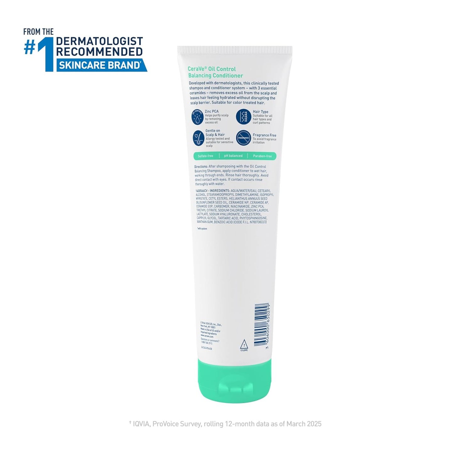 CeraVe Oil Control Balancing Conditioner Hair Hydration Weightless 9 fl oz