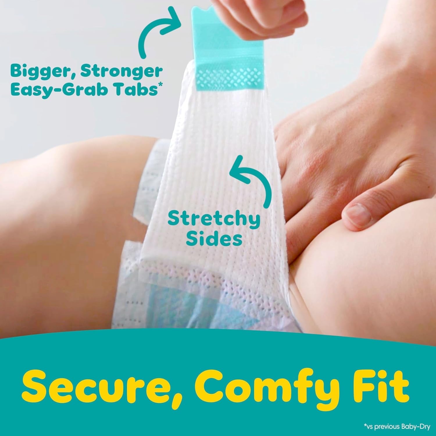 Pampers Diapers - Baby Dry - Size 6, 64 Count, Absorbent Disposable Infant Diaper (Packaging May Vary)