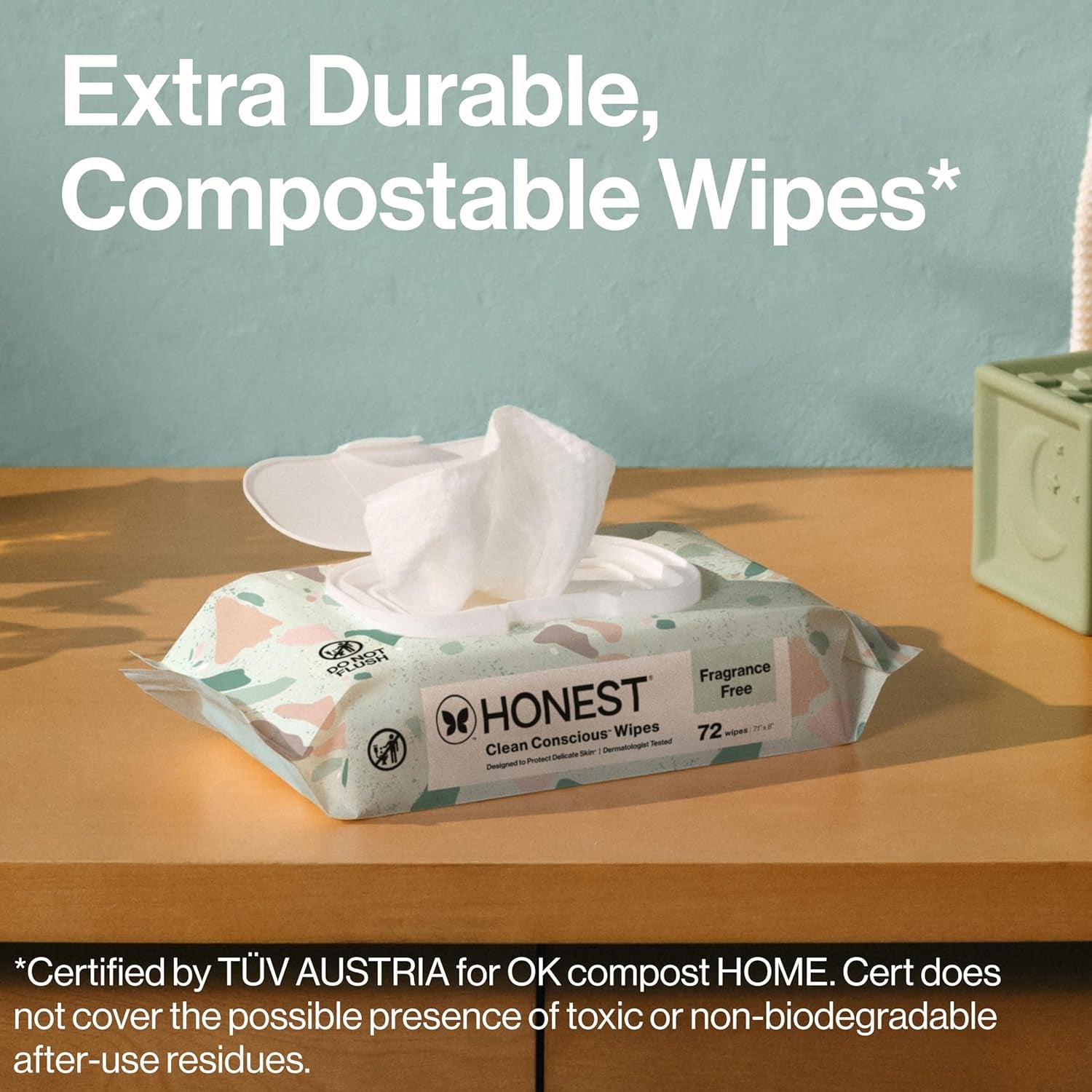 The Honest Company Hypoallergenic Multi-Use Baby Wipes for Sensitive Skin, Geo Mood, 288 Count (Pack of 3)