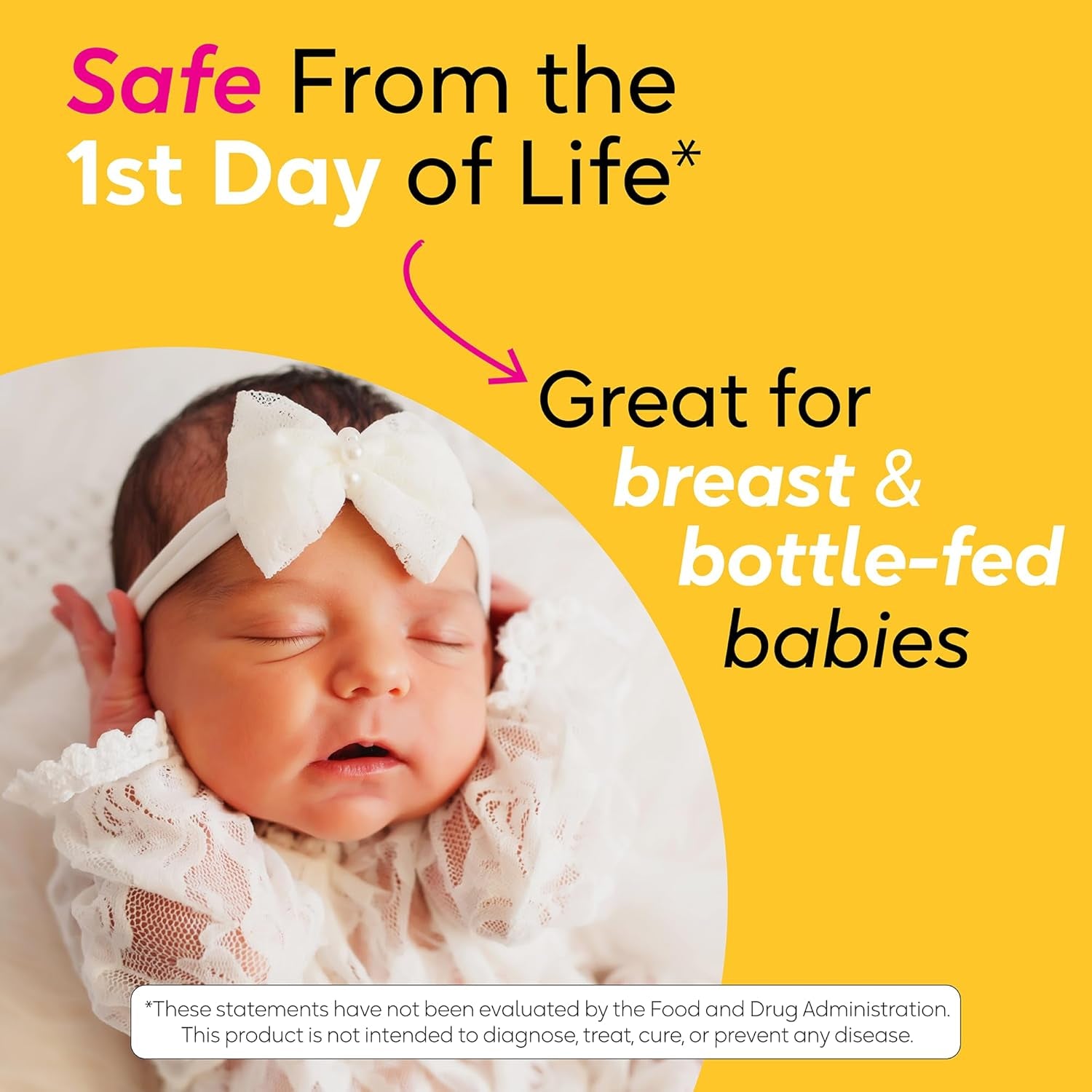 Biogaia Protectis Baby Probiotic Drops | Colic & Gas Relief + Vitamin D | Safe for Newborns | Ease Crying, Fussing, Colic, Gas, Spit-Ups & Constipation | No Dairy, Soy & Gluten | 50 Day Supply | 10Ml