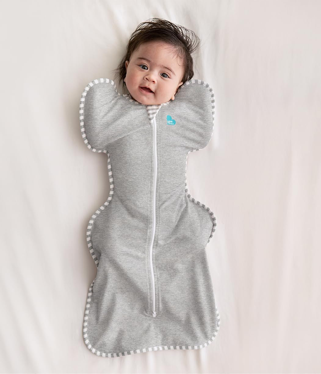 Love to Dream Swaddle UP, Baby Sleep Sack, Self-Soothing Swaddles for Newborns, Get Longer Sleep, Snug Fit Helps Calm Startle Reflex, New Born Essentials for Baby, 1.0 TOG, 13-19 Lbs, Space Dinos