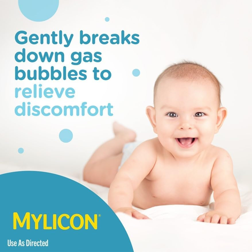 MYLICON Infants Gas Relief Drops for Infants and Babies, Dye Free Formula, 1 Fluid Ounce