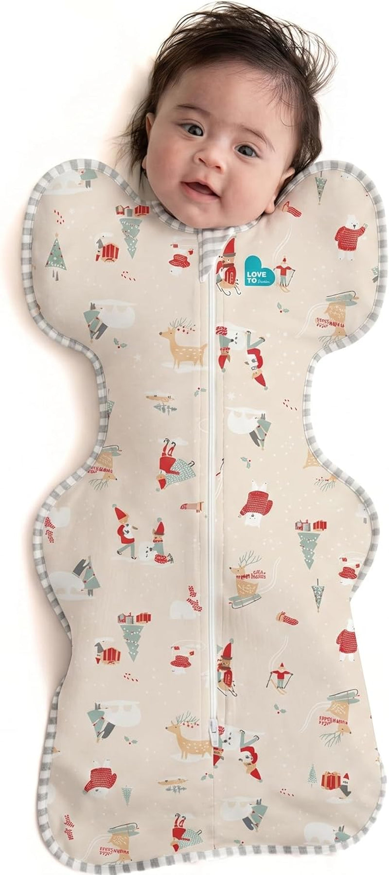 Love to Dream Swaddle UP, Baby Sleep Sack, Self-Soothing Swaddles for Newborns, Improves Sleep, Snug Fit Helps Calm Startle Reflex, New Born Essentials for Baby, 8-13 Lbs, Beige