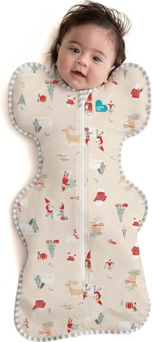 Love to Dream Swaddle UP, Baby Sleep Sack, Self-Soothing Swaddles for Newborns, Improves Sleep, Snug Fit Helps Calm Startle Reflex, New Born Essentials for Baby, 8-13 Lbs, Beige