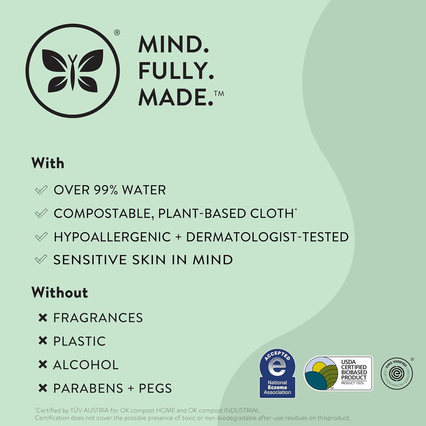 The Honest Company Baby Wipes Sensitive Skin Terrazzo Pattern 36 Count Box