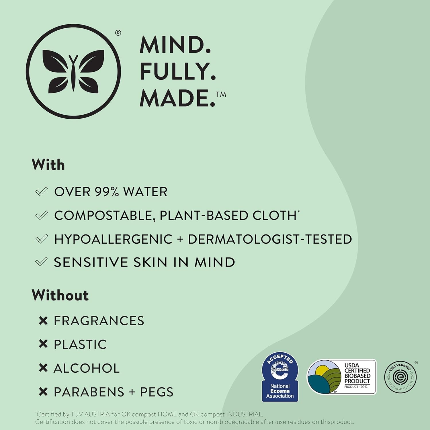 The Honest Company Baby Wipes Sensitive Skin Terrazzo Pattern 36 Count Box