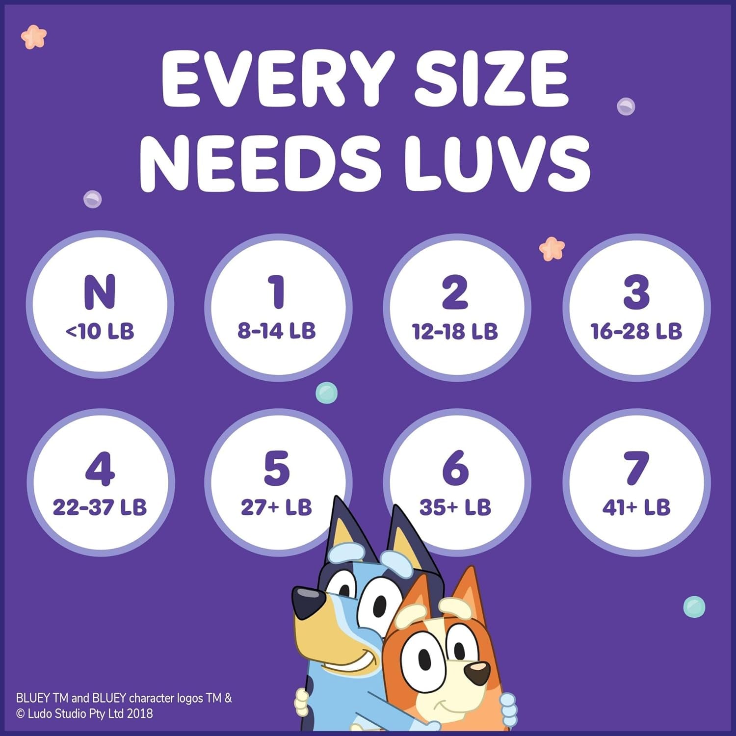 Luvs Size 4 Baby Diapers, Platinum Protection Bluey Diapers for Day & Night, Size 4, 198 Count (Packaging May Vary)