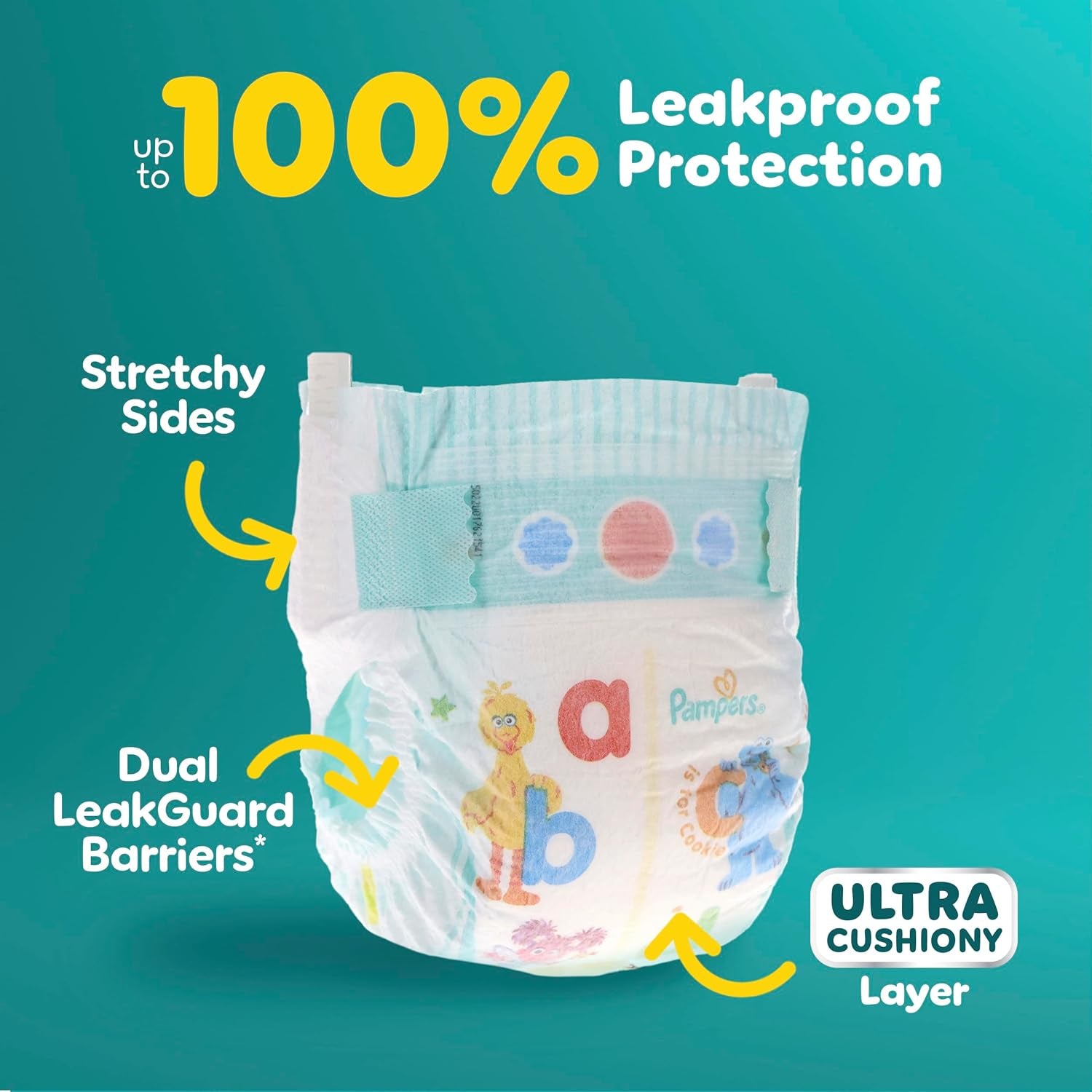 Pampers Diapers - Baby Dry - Size 7, 88 Count, Absorbent Disposable Infant Diaper (Packaging May Vary)