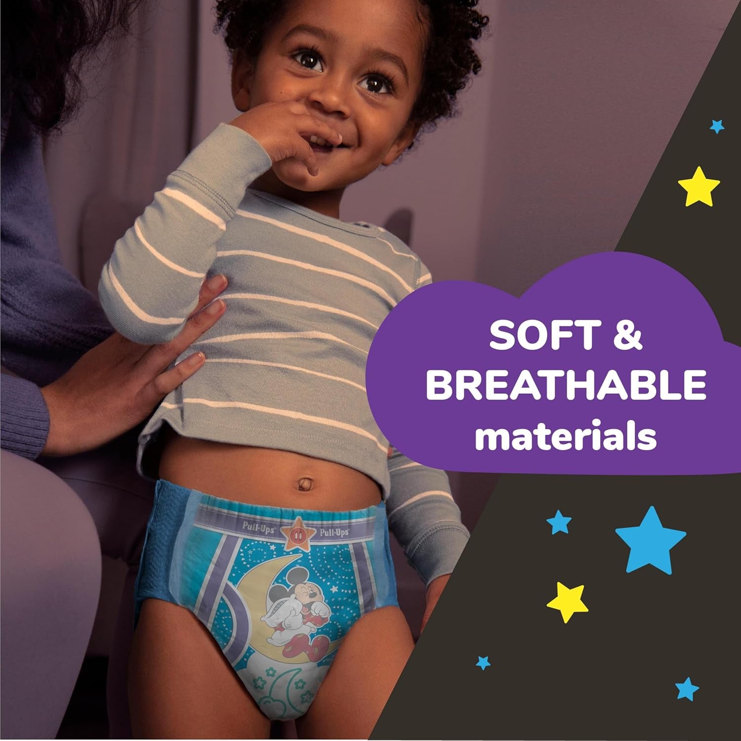 Pull-Ups Boys' Night-Time Potty Training Pants, Size 5T-6T Overnight Training Underwear (46-60 Lbs), 44 Ct