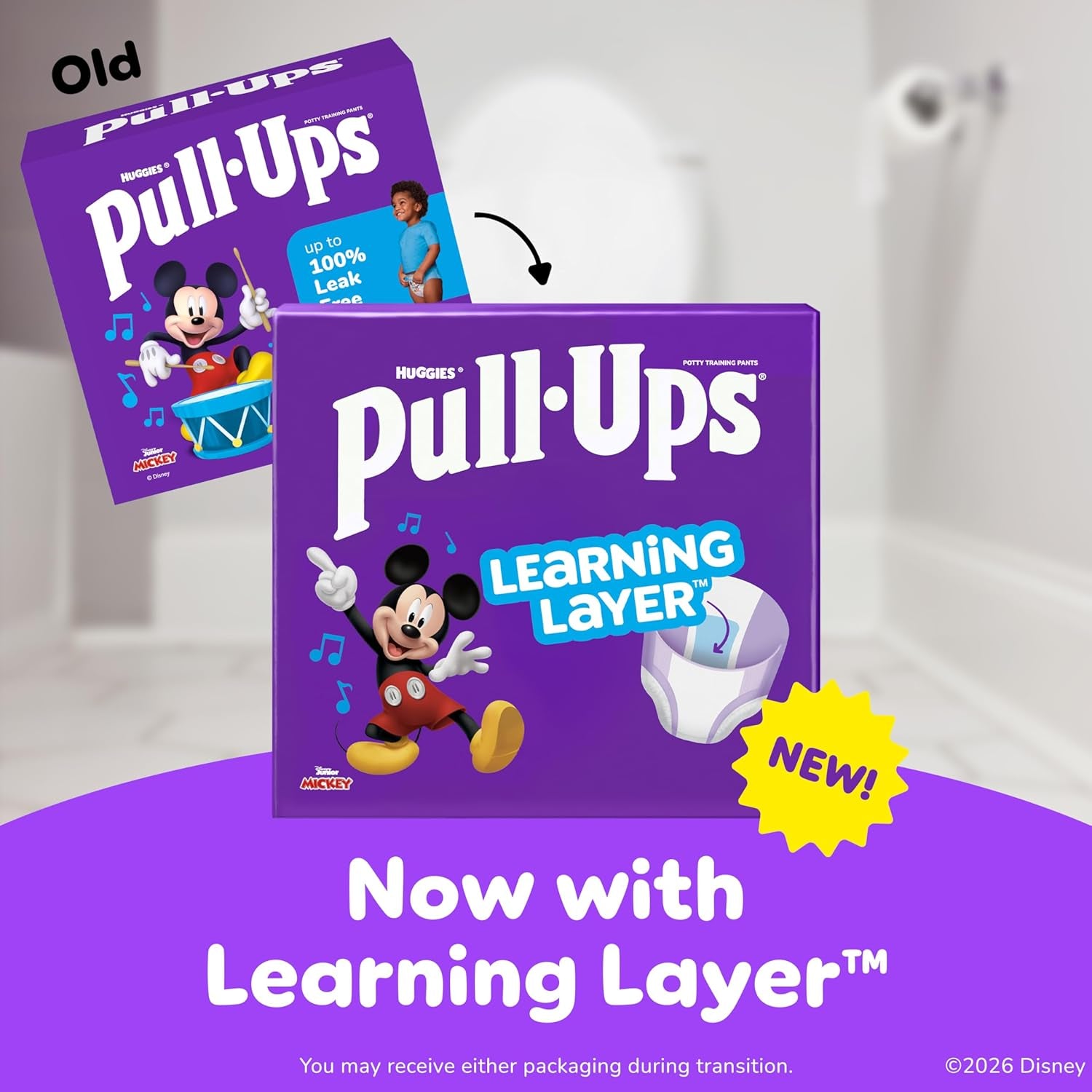Pull-Ups Boys' Potty Training Pants, Size 2T-3T Training Underwear (16-34 Lbs), 124 Count