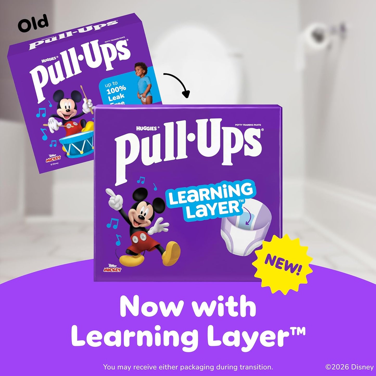 Pull-Ups Boys' Potty Training Pants, Size 4T-5T Training Underwear (38-50 Lbs), 56 Count