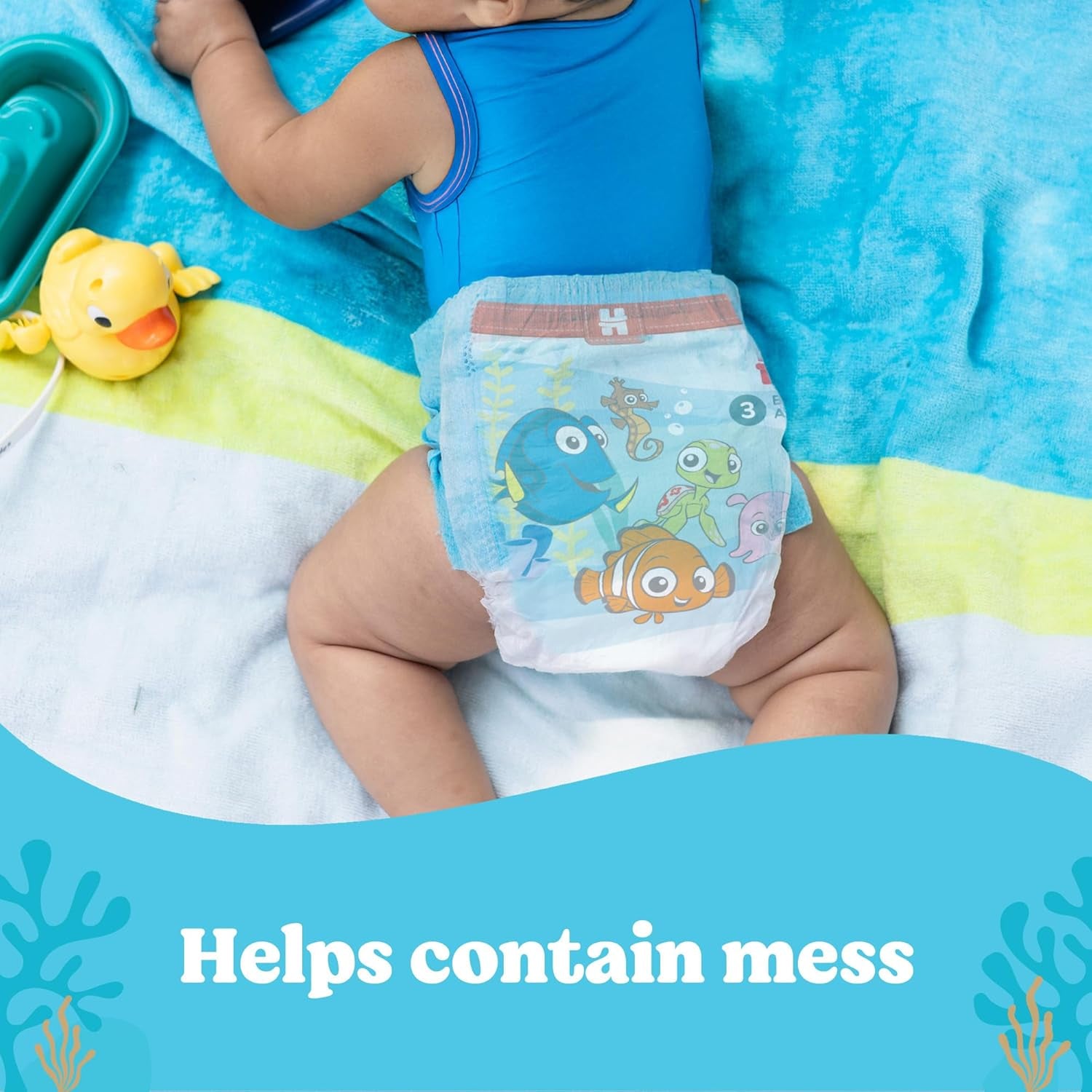 Huggies Little Swimmers Disposable Swim Diapers, Size 5-6 (32+ Lbs), 17 Ct