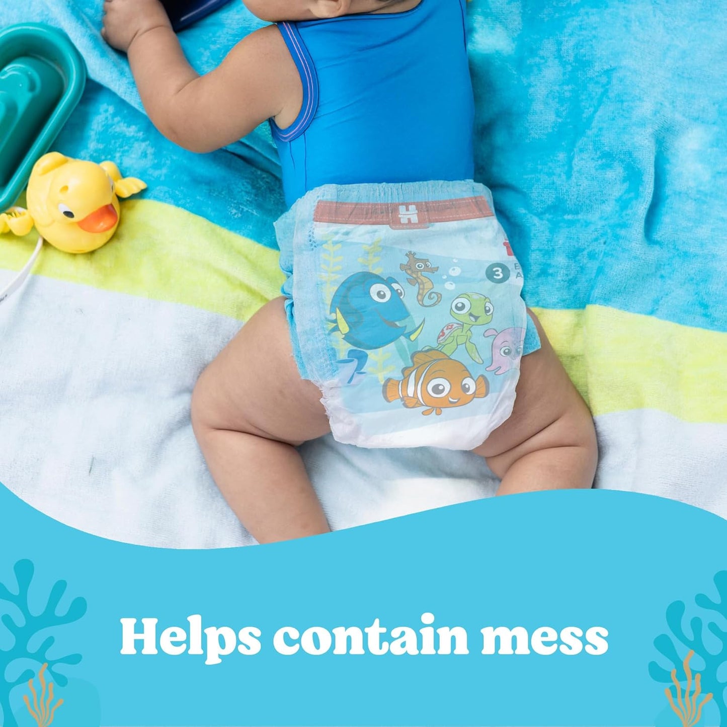 Huggies Little Swimmers Disposable Swim Diapers, Size 3 (16-26 Lbs), 40 Ct (2 Packs of 20), Packaging May Vary
