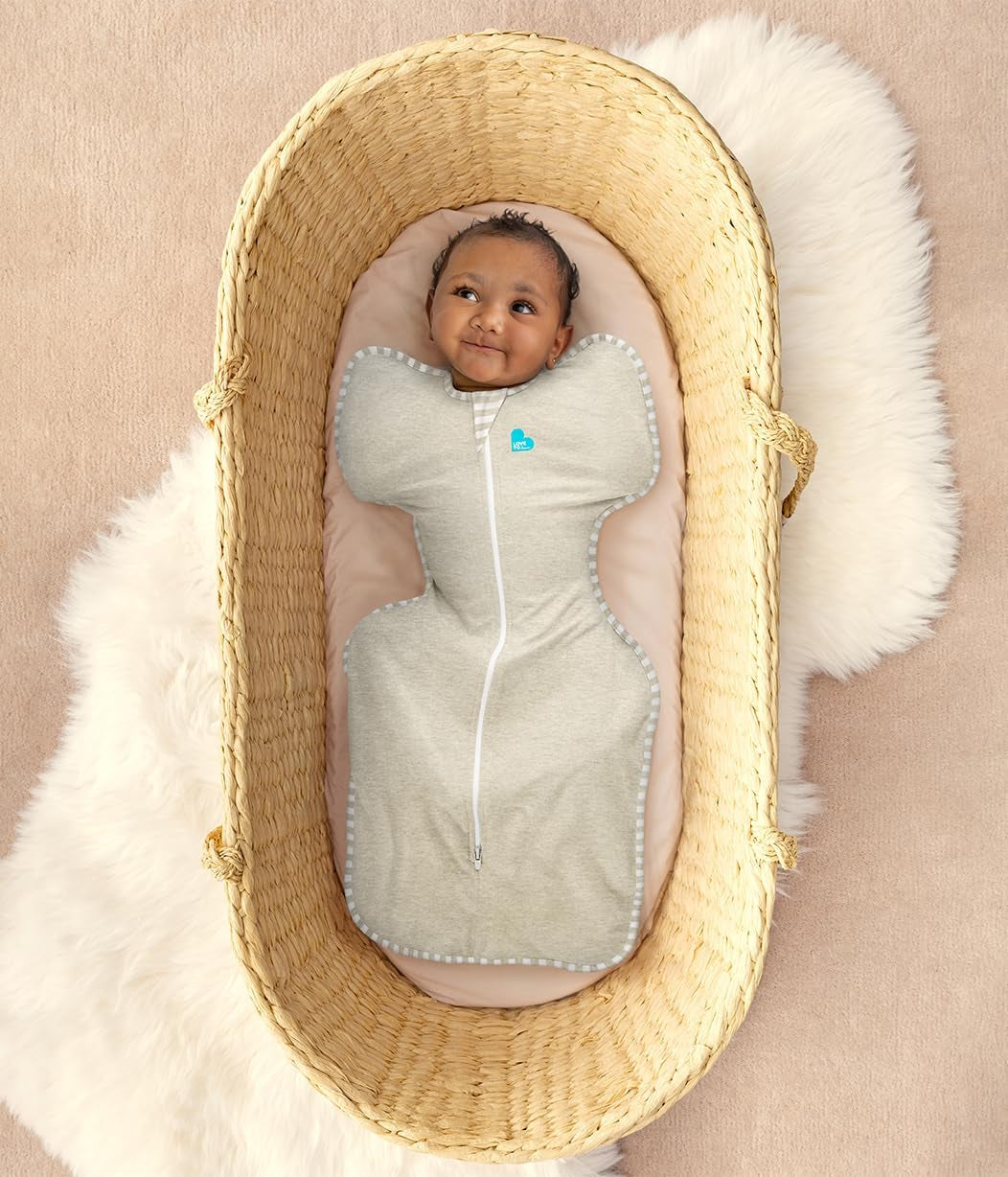 Love to Dream Swaddle UP, Baby Sleep Sack, Self-Soothing Swaddles for Newborns, Get Longer Sleep, Snug Fit Helps Calm Startle Reflex, New Born Essentials for Baby, 1.0 TOG, 13-19 Lbs, Deep Olive