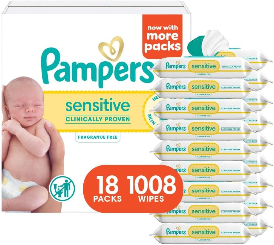 Pampers Sensitive Baby Wipes 392 Ct OLD
