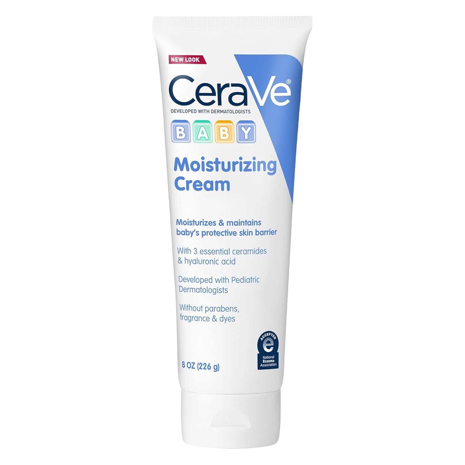CeraVe Baby Cream Gentle Moisturizing Cream Skin Barrier Care 8 oz tub, gentle baby moisturizing cream.