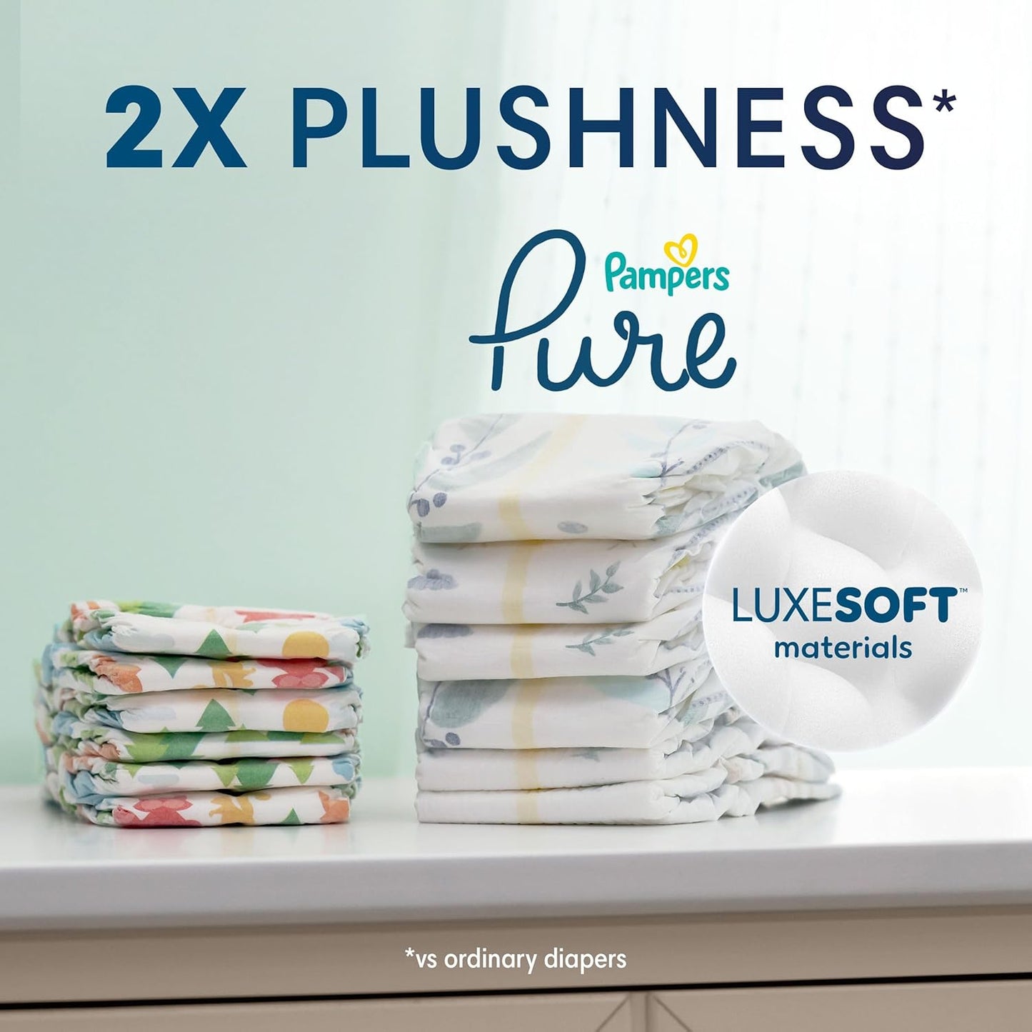 Pampers Diapers Newborn/Size 1 (8-14 Lb), Pure Protection Disposable Baby Diapers, Hypoallergenic and Unscented Protection, Super Pack (Old Version), Size 1, 74 Count