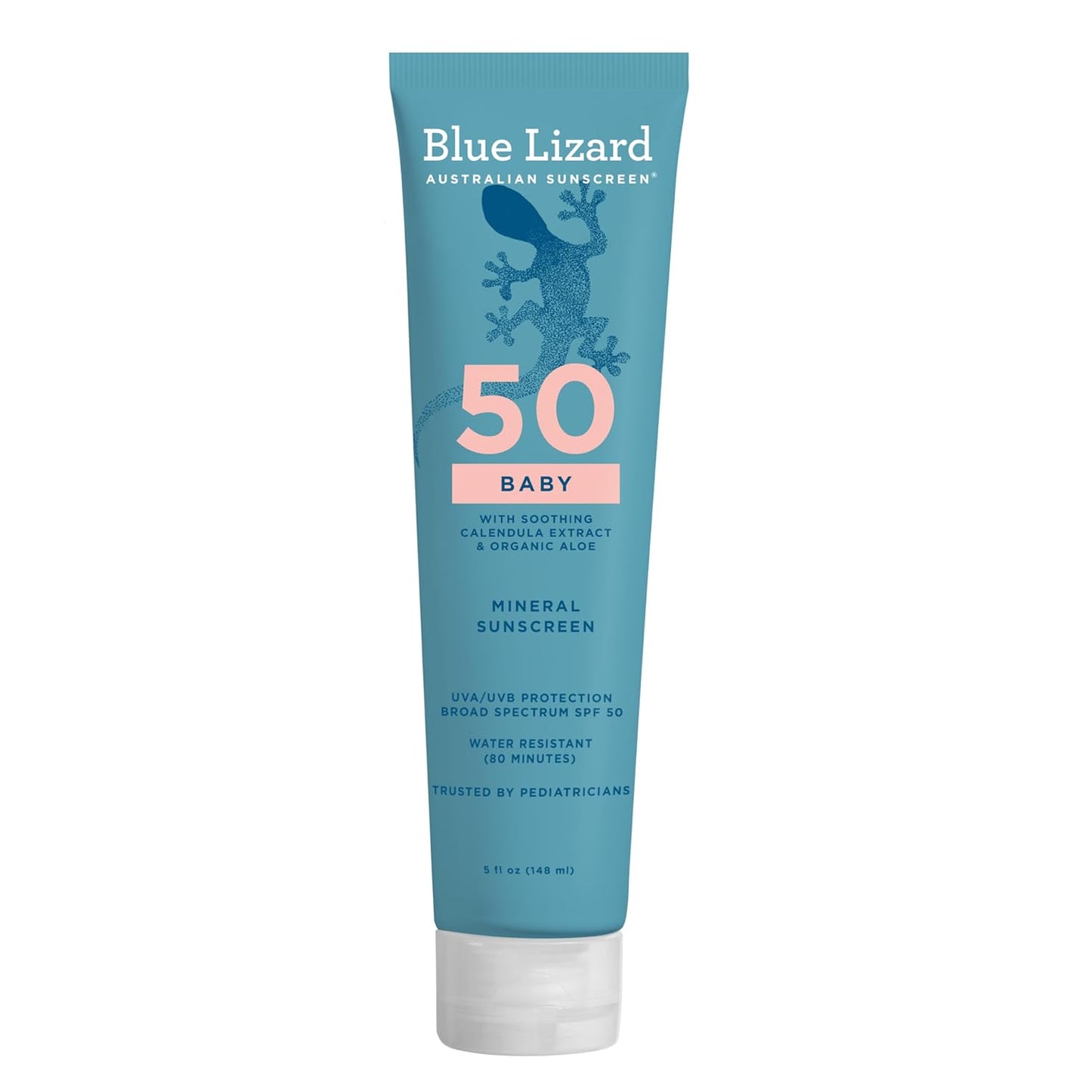 Blue Lizard BABY Mineral Sunscreen Stick with Zinc Oxide, SPF 50+, Water Resistant, UVA/UVB Protection - Easy to Apply, Fragrance Free, .5 Oz