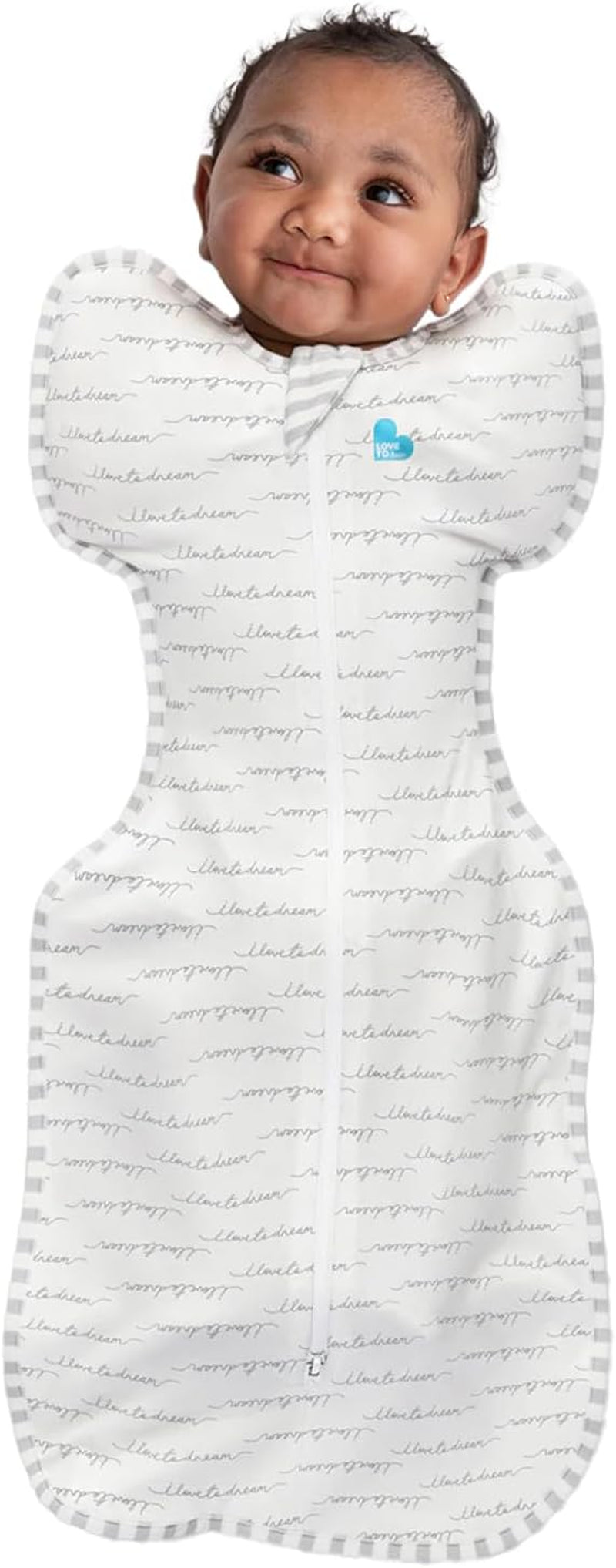 Love to Dream Swaddle UP, Baby Sleep Sack, Self-Soothing Swaddles for Newborns, Improves Sleep, Snug Fit Helps Calm Startle Reflex, New Born Essentials for Baby, 1.0 TOG, Small 5-8.5 Lbs, Dreamer