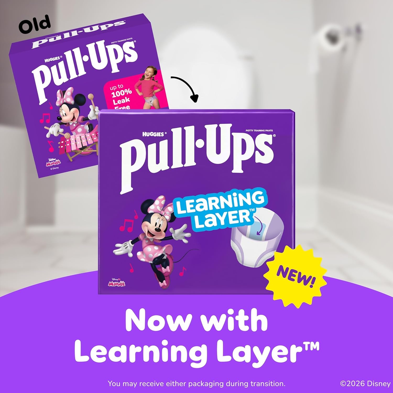 Pull-Ups Girls' Potty Training Pants, Size 4T-5T Training Underwear (38-50 Lbs), 56 Count
