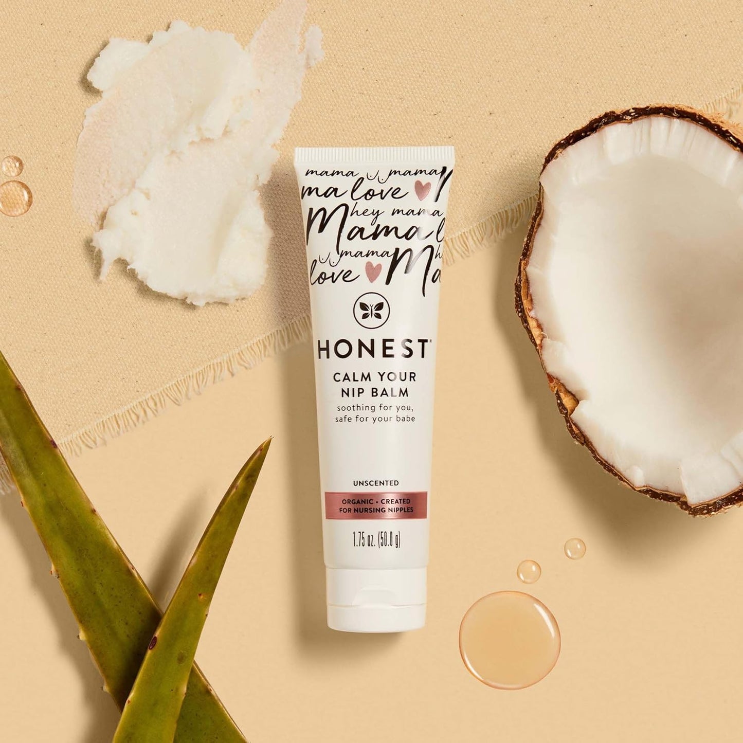 The Honest Company Mama Calm Your Nip Balm, Nourishing Soothing Nipple Cream for Nursing, Naturally Derived and Safe Sensitive Baby Skin, 1.75 Fl Oz