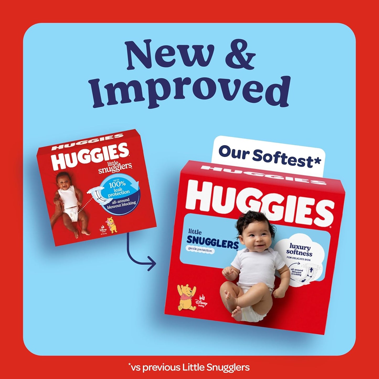 Huggies Size 4 Diapers, Little Snugglers Baby Diapers, Size 4 (22-37 Lbs), 58 Count