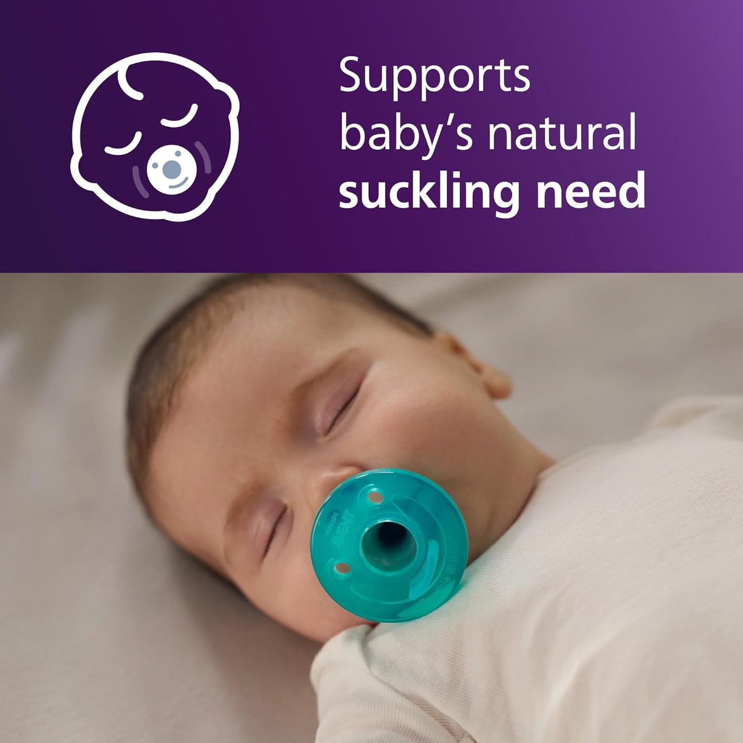 Philips Avent Soothie Baby Pacifiers - 100% Silicone Pacifiers for Babies 0-3 Months,-Piece Design,Bpa-Free,Extra Durable,Green,Model SCF190/41,4 Count (Pack of 10)