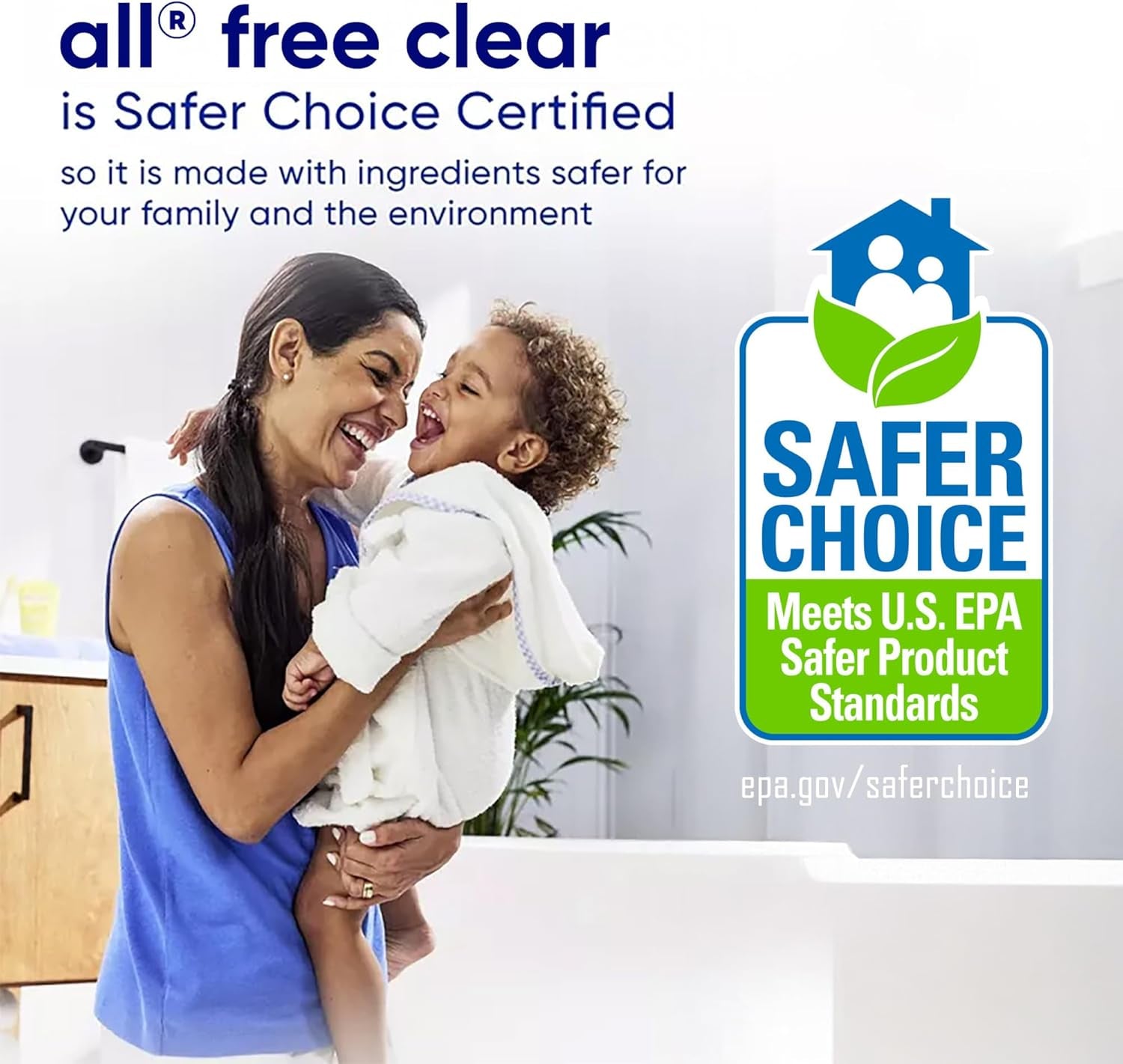 Free Clear, Original, Liquid Laundry Detergent for Sensitive Skin, Unscented and Hypoergenic, Concentrated, 50Oz, 66 Loads