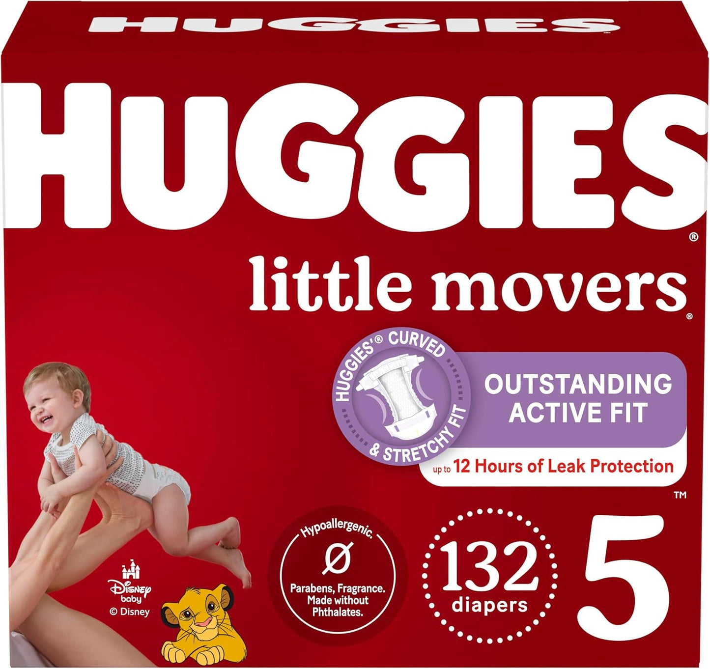 Huggies Size 7 Diapers, Little Movers Baby Diapers, Size 7 (41+ Lbs), 42 Count, Packaging May Vary
