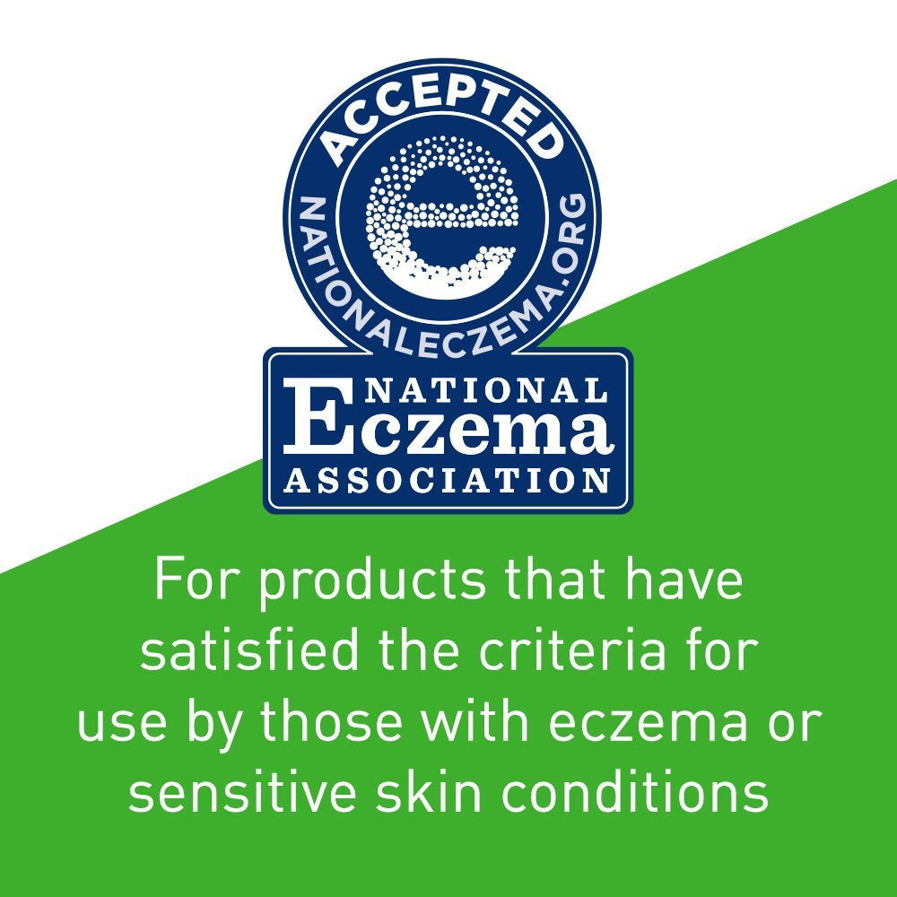 National Eczema Association Accepted logo for products suitable for eczema and sensitive skin.