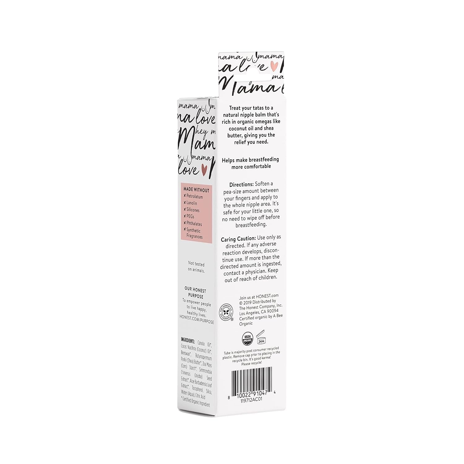 The Honest Company Mama Calm Your Nip Balm, Nourishing Soothing Nipple Cream for Nursing, Naturally Derived and Safe Sensitive Baby Skin, 1.75 Fl Oz