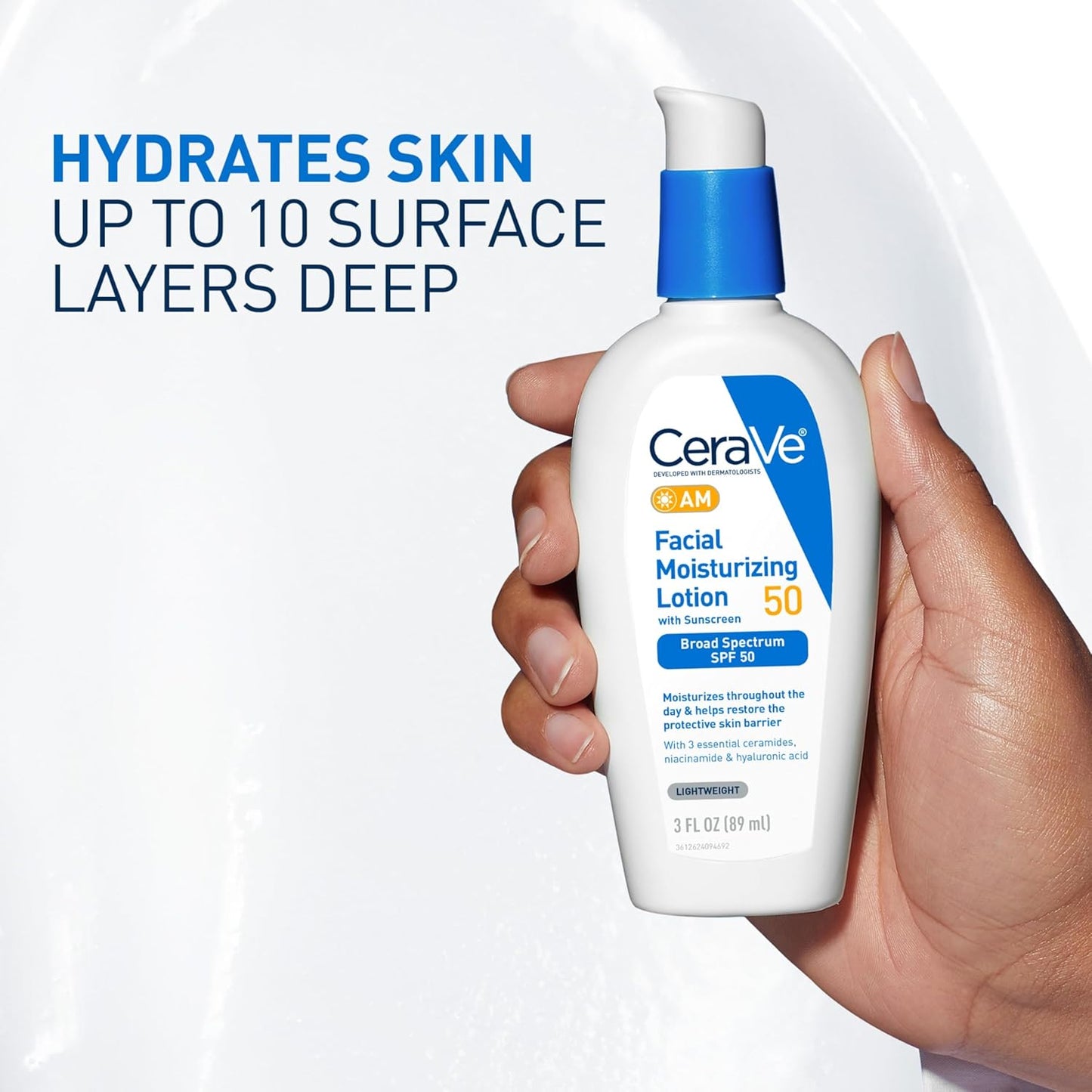 CeraVe PM Facial Moisturizing Lotion 3oz + AM Lotion SPF 50 3oz Face Duo Set