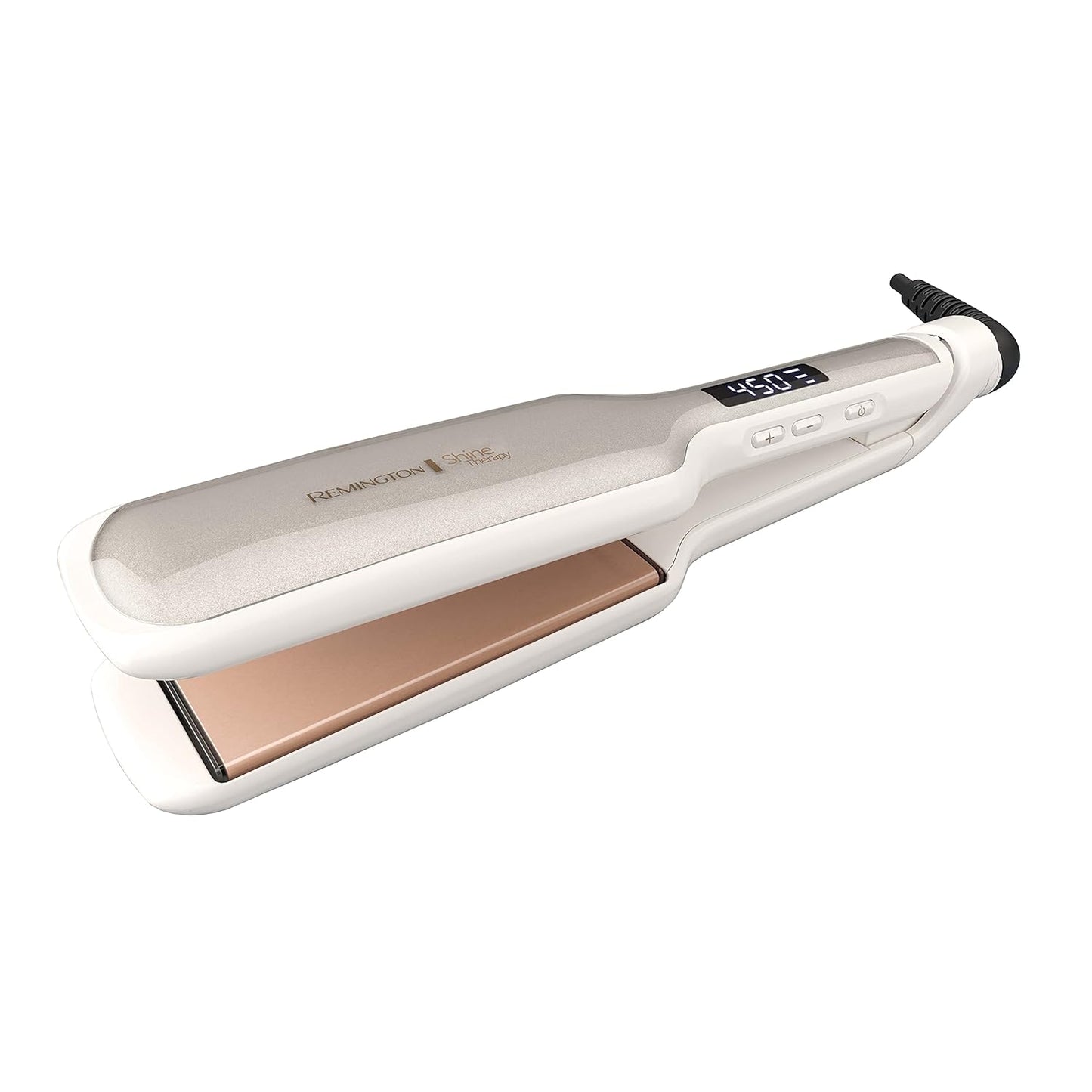 Shine Therapy 2 Inch Hair Straightener, Flat Iron Infused with Argan Oil & Keratin, Professional Ceramic Flat Iron for Less Frizz, Shiny & Smooth Hot Styling Tools