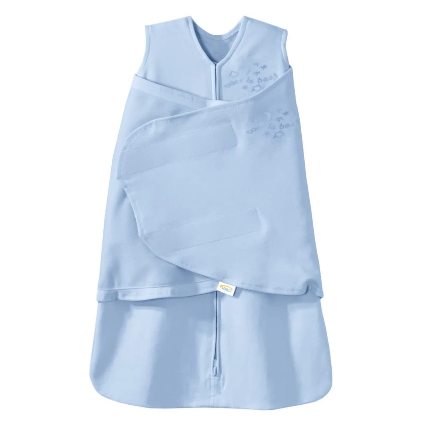 HALO 100% Cotton Sleepsack Swaddle, 3-Way Adjustable Wearable Blanket, TOG 1.5, Multicolor Lions, Tigers, and Bears, Newborn, 0-3 Months
