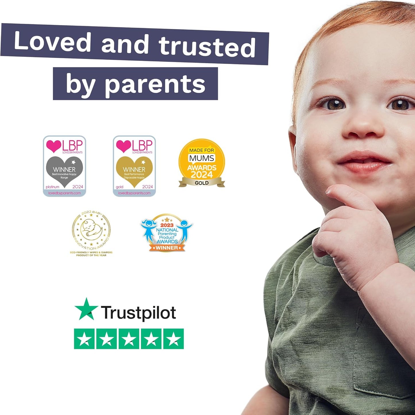 Pura Hypoallergenic Diapers, Size 3 (9-20 Lbs) Monthly Pack, Overnight, up to 12 Hours Leak Protection, Suitable for Sensitive Skin, TCF, Super Soft Organic Cotton, 6 Packs of 26 (156 Baby Diapers)
