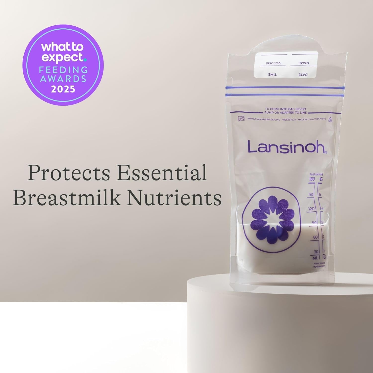 Lansinoh Breastmilk Storage Bags, 200 Count Value Pack, Baby Essentials, Leak-Proof, Fast Freeze & Thaw Breast Milk Bags for Baby Bottle Feeding, Strength & Stretch, 6 Ounce