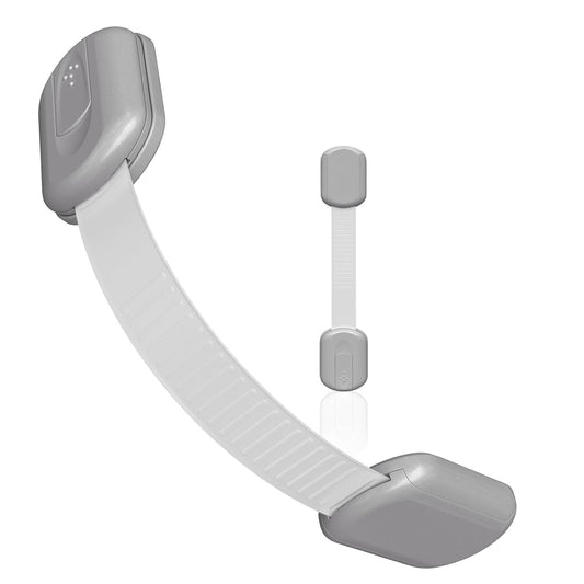Baby Proofing Child Safety Locks (2 Pack) by Skyla Homes - the Safest, Quickest and Easiest 3M Adhesive Cabinet Latches, No Screws & Magnets, Multi-Purpose for Furniture, Kitchen, Ovens, Toilet Seats