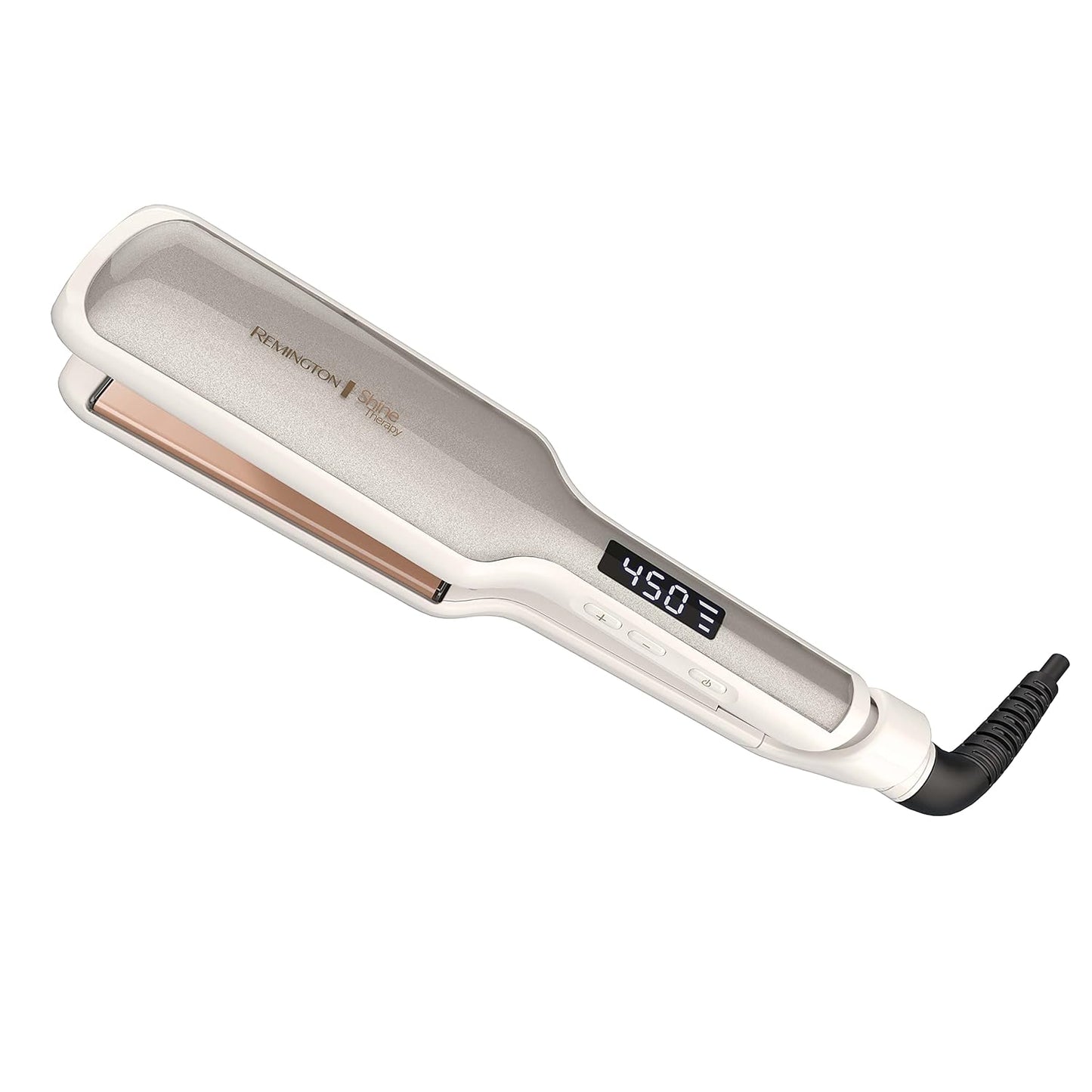 Shine Therapy 2 Inch Hair Straightener, Flat Iron Infused with Argan Oil & Keratin, Professional Ceramic Flat Iron for Less Frizz, Shiny & Smooth Hot Styling Tools