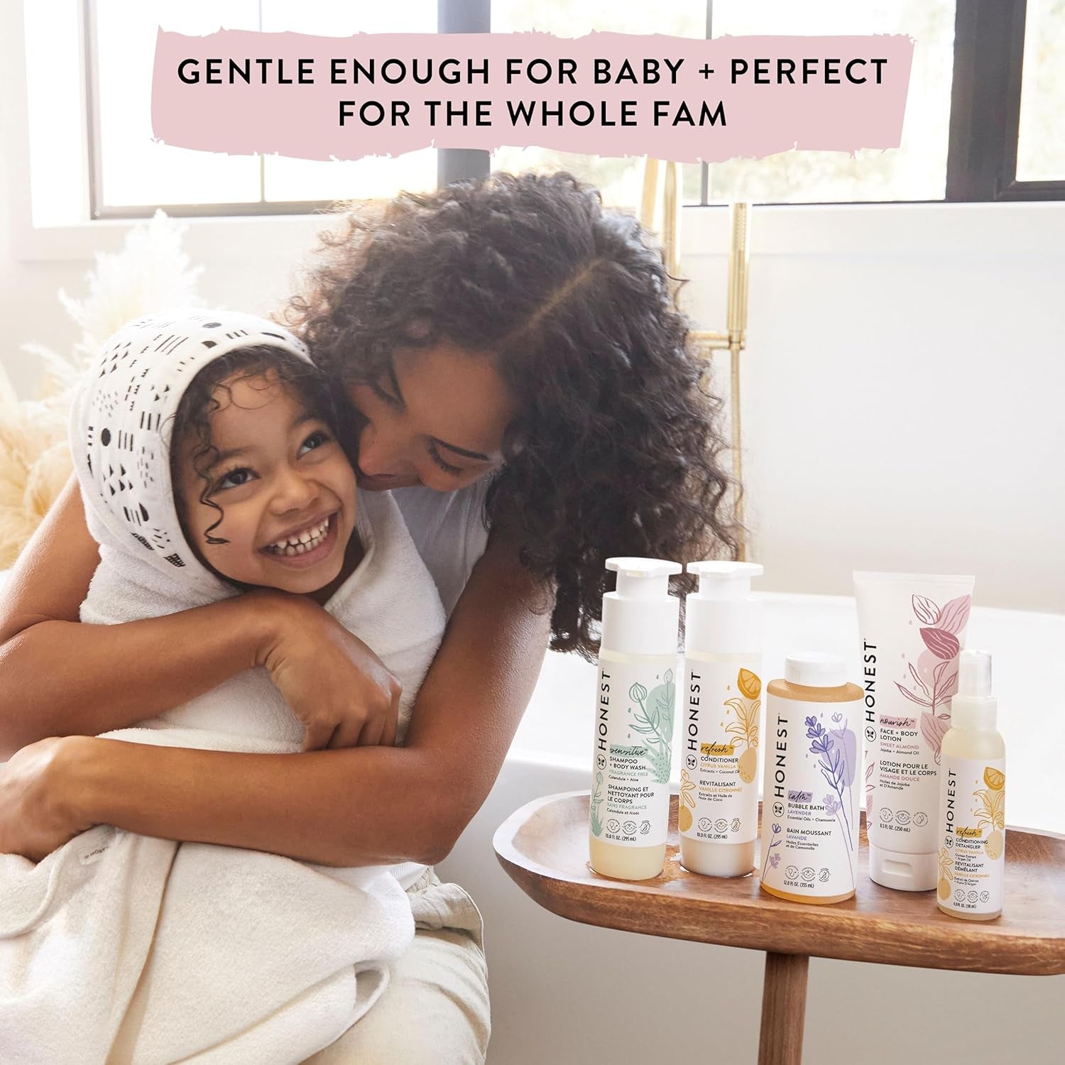The Honest Company Silicone-Free Conditioner, Gentle, Hypoallergenic, Naturally Derived Ingredients, Fragrance-Free for Sensitive Skin, 10 Fl Oz