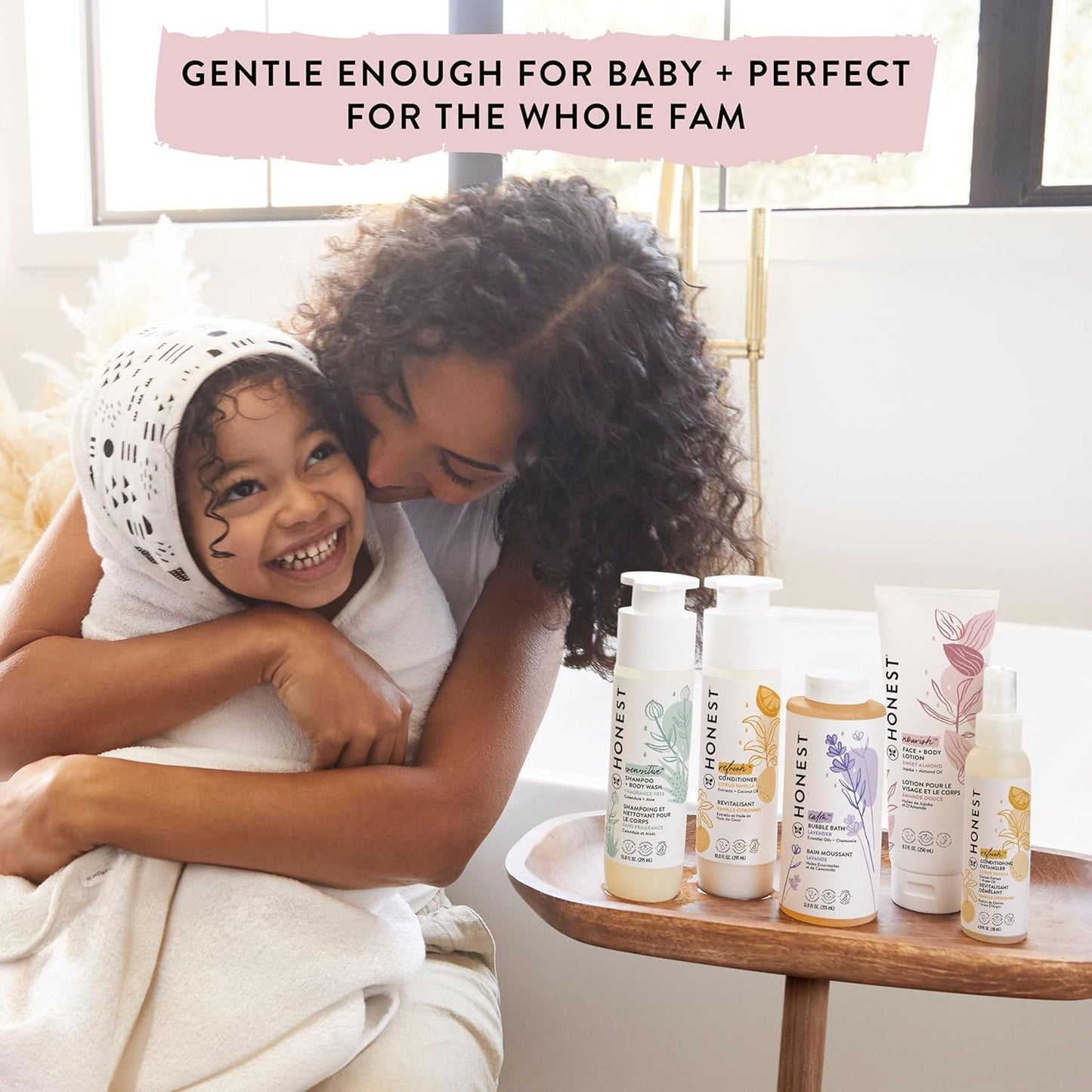The Honest Company Silicone-Free Conditioner, Gentle Tear-Free, Hypoallergenic, Baby Hair Care with Naturally Derived Ingredients, Citrus Vanilla Refresh, 10 Fl Oz